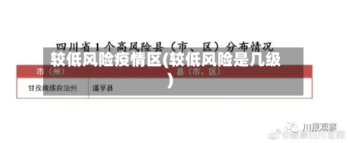 较低风险疫情区(较低风险是几级)