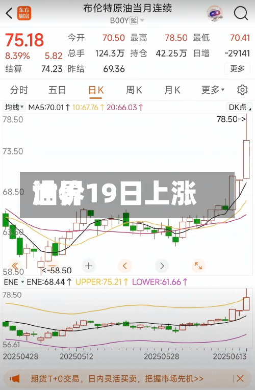 世界油价19日上涨
