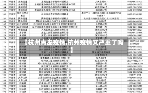 【杭州青岛疫情,杭州疫情又严重了吗】-第2张图片