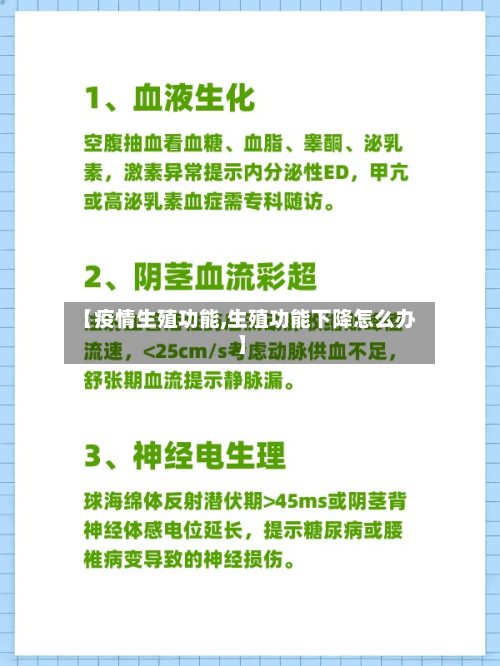【疫情生殖功能,生殖功能下降怎么办】-第2张图片