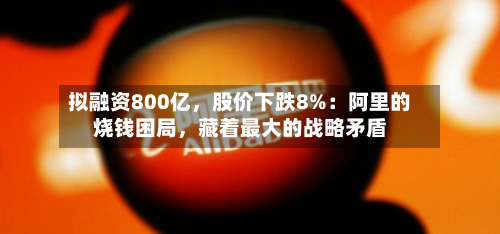 拟融资800亿，股价下跌8%：阿里的烧钱困局，藏着最大的战略矛盾-第3张图片