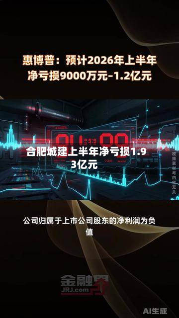 合肥城建上半年净亏损1.93亿元-第1张图片