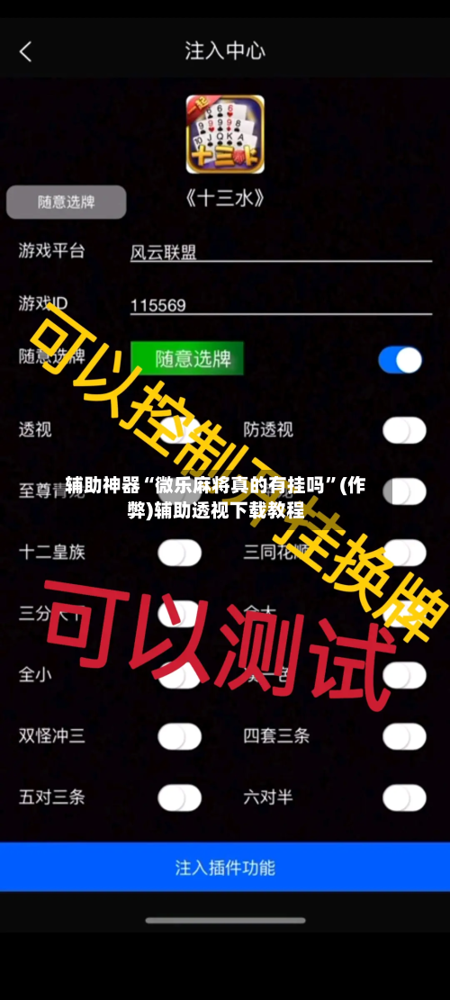 辅助神器“微乐麻将真的有挂吗”(作弊)辅助透视下载教程