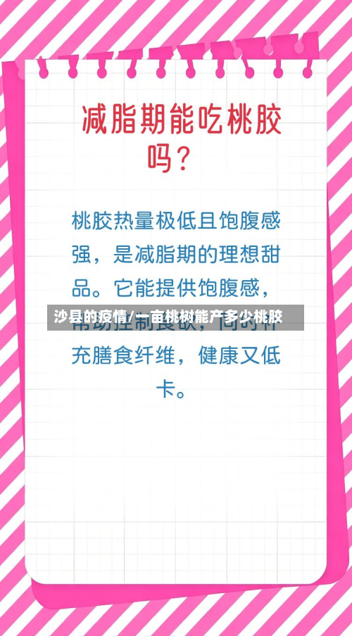 沙县的疫情/一亩桃树能产多少桃胶
